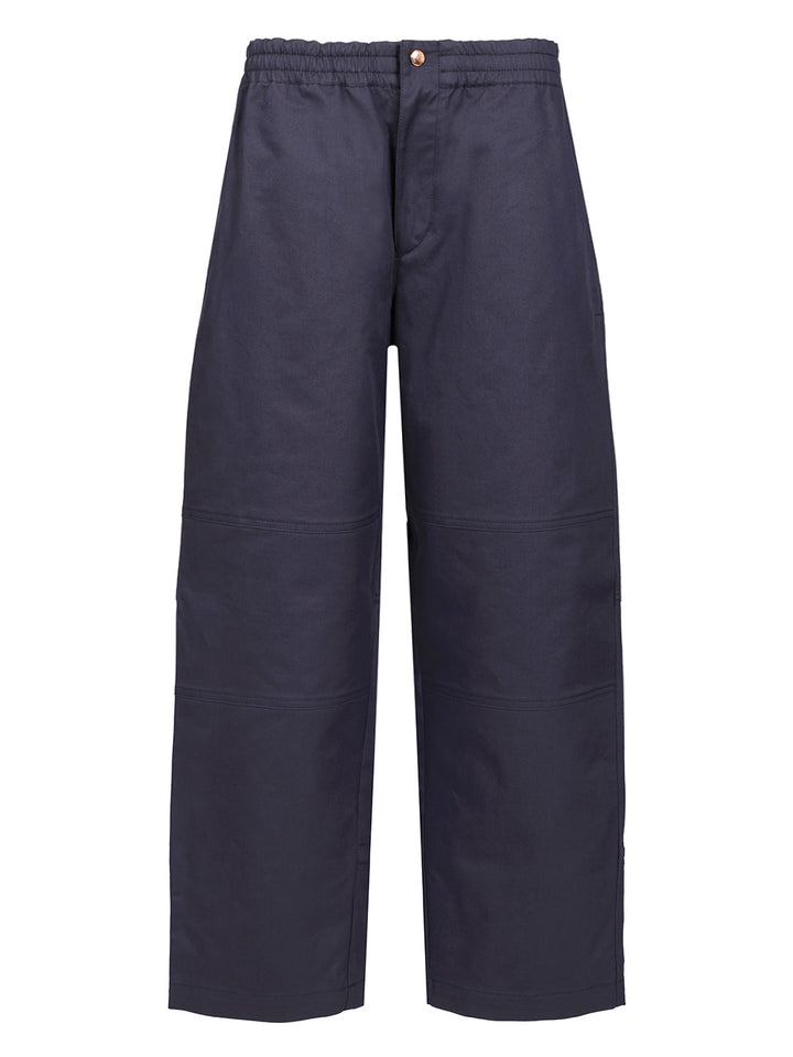 Moncler Genius Cotton Gabardine Trousers - Blue | e7a3e82bb53dae70376dd6bbaffccd639a46d72c