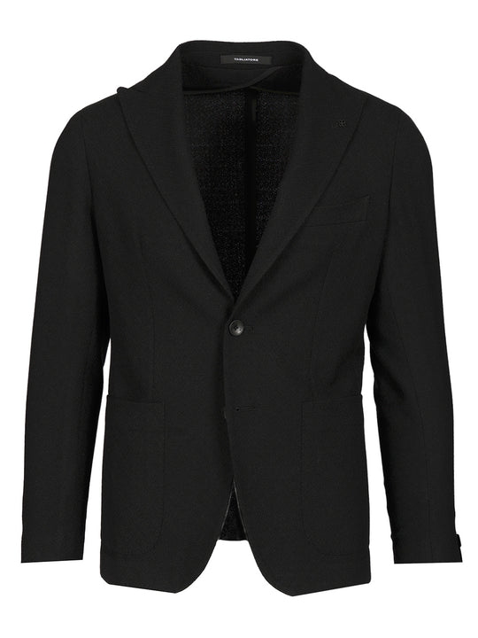 Unlined Wool Blazer Jackets Black