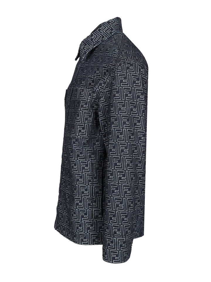 Fendi Selleria White Jeans Jacket Jackets - Blue | 74dabf2a00cdce3d5fae0414490f5447e401c1b5