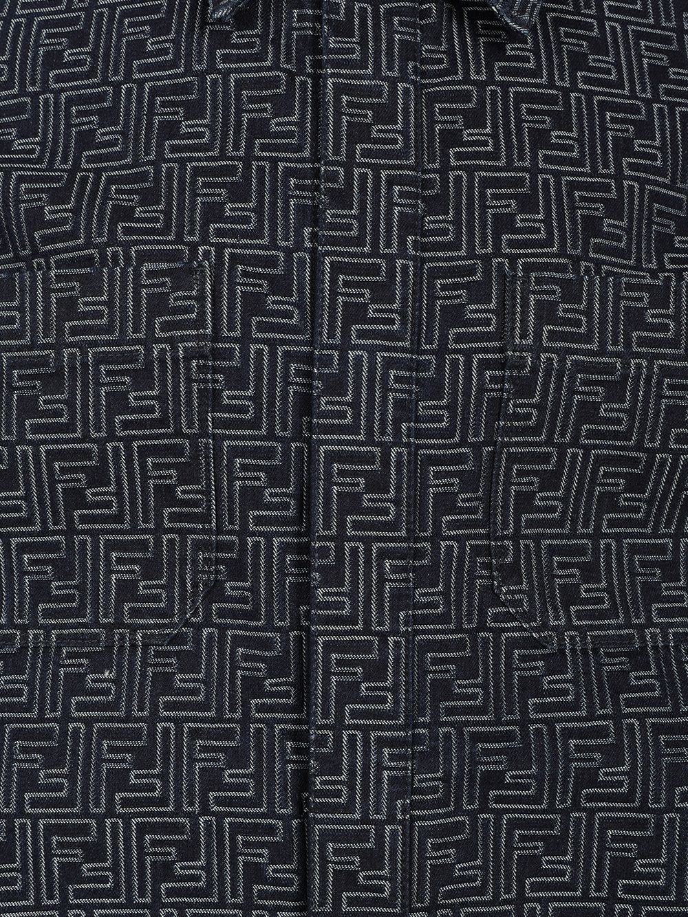 Fendi Selleria White Jeans Jacket Jackets - Blue | 8f4ec6bc7e740e26639bdb2a28559885efff3208