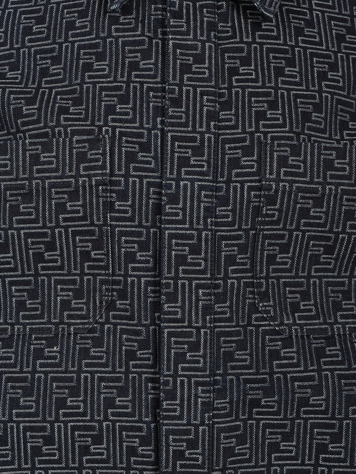 Fendi Selleria White Jeans Jacket Jackets - Blue | 8f4ec6bc7e740e26639bdb2a28559885efff3208