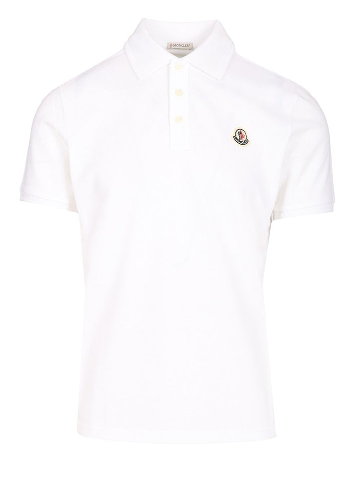Moncler Piquet Polo Polo shirt - White | d6da40119be677f9f8635202c3a11941f4aa9014