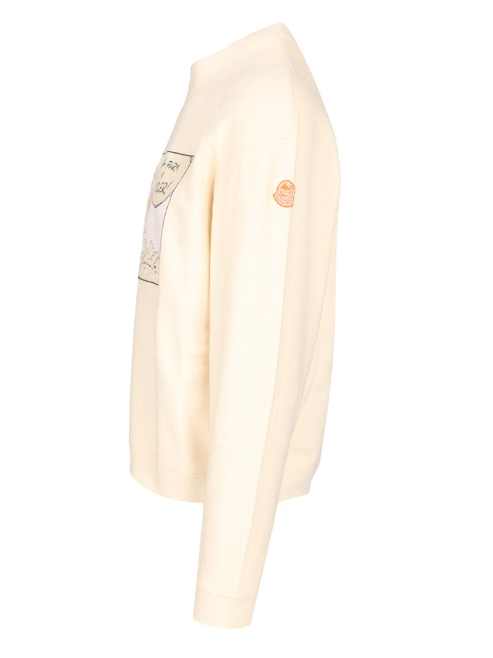 Moncler Genius Cotton Sweatshirt Sweatshirts - White | 3e651ac08f40882a2d1d9282b60b39d7eb69d505
