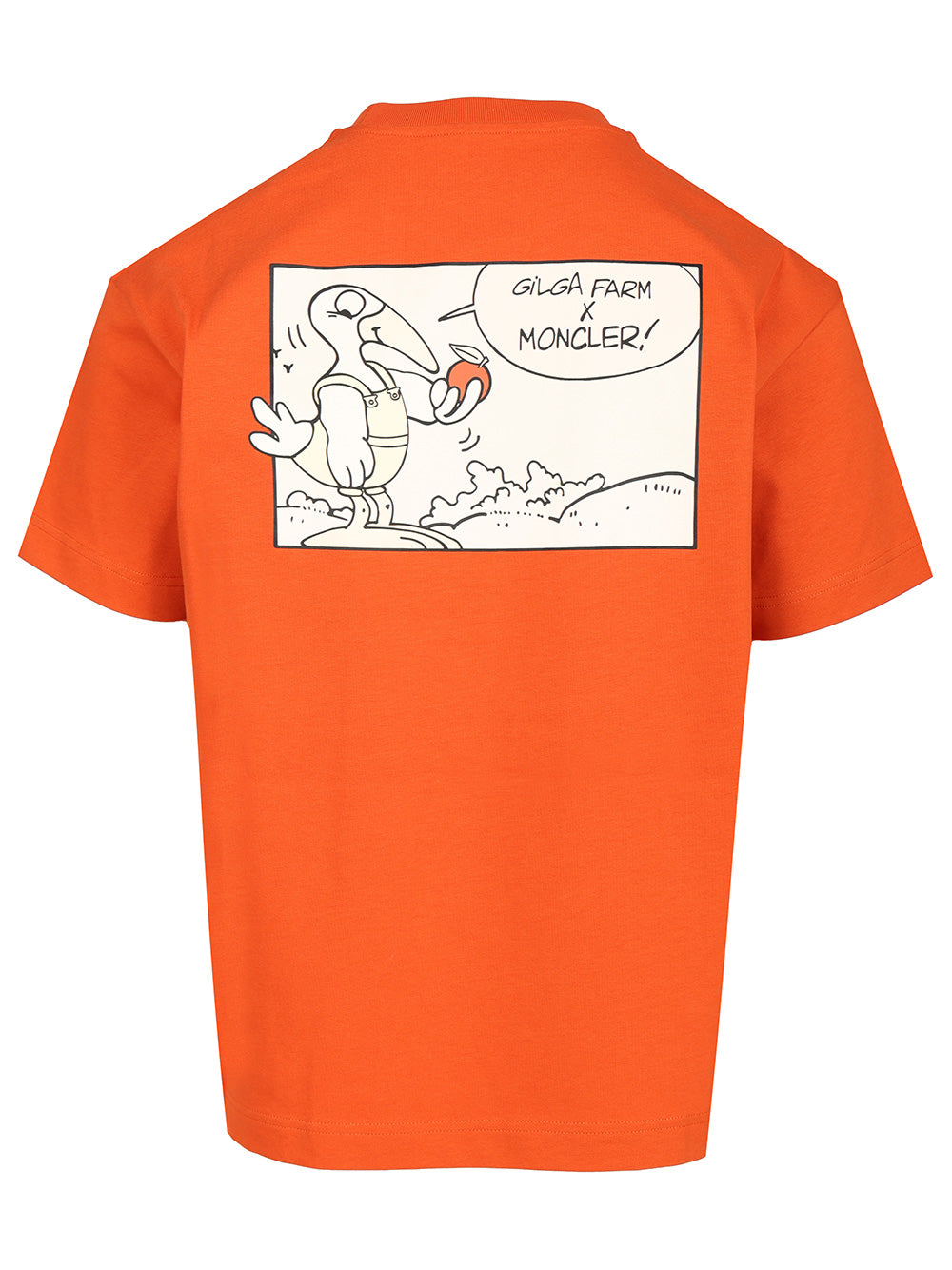 Moncler Genius Cotton T-Shirt - Orange | d029997e716a83dd55bd18f8da2477c29d73c140