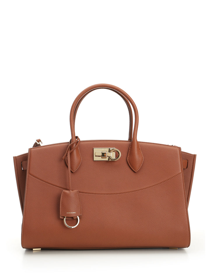 Ferragamo Top Handle Bag Handbags - Brown | 6502c594f079b746f070ce9b49b8e60970dbdcf2
