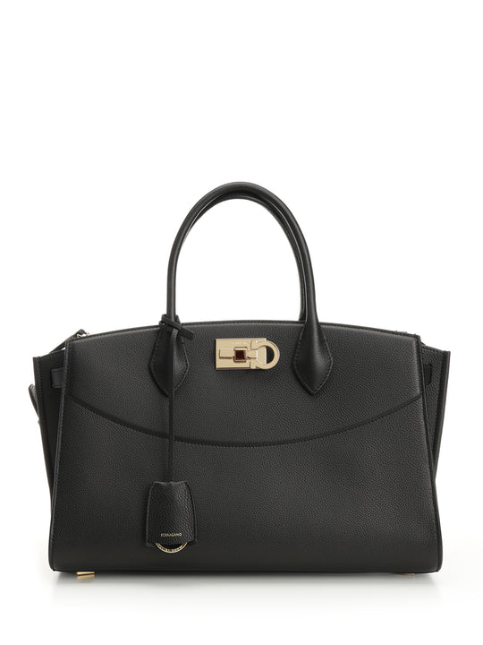 Top Handle Bag Handbags Black