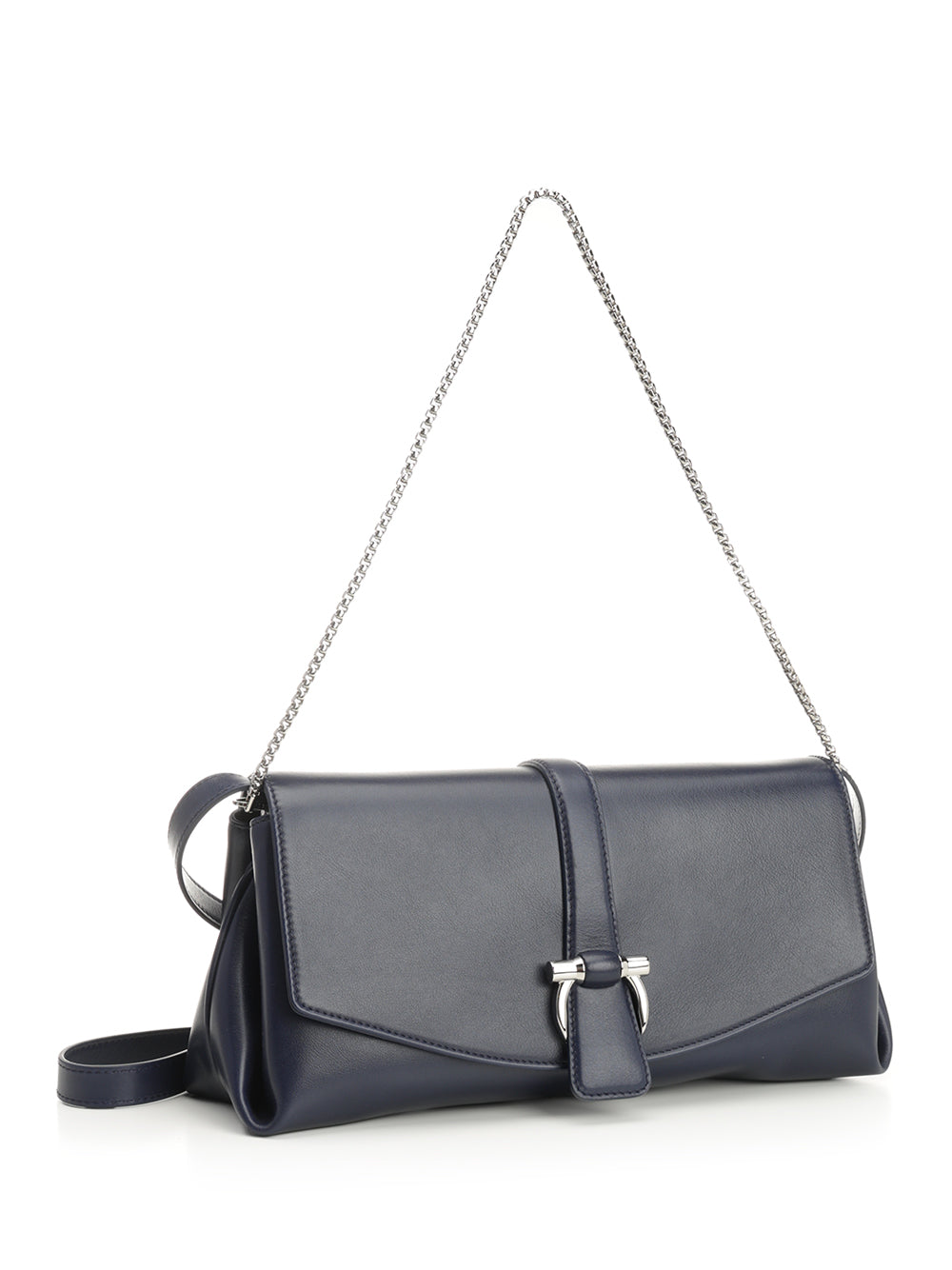 Ferragamo Shoulder Bag With Front Flap Shoulder Bags - Blue | 50624dee03cd31a961f915c49421c23200219660