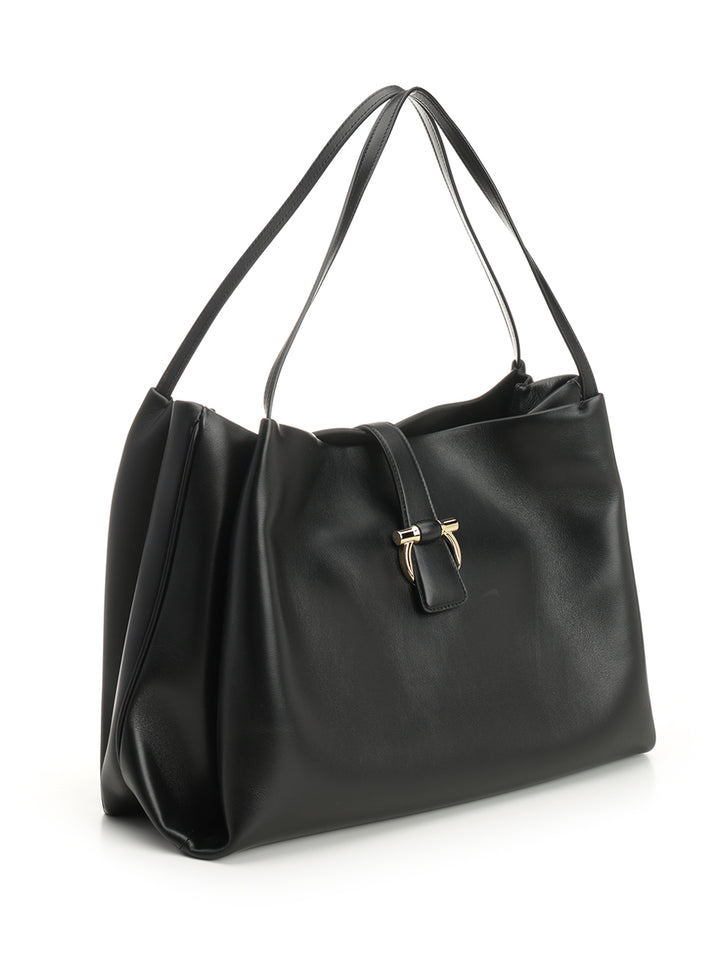 Ferragamo Tote Bag Shoulder Bags - Black | ccdfdd9ab2180ecad7be961de340ef9207c1aa85