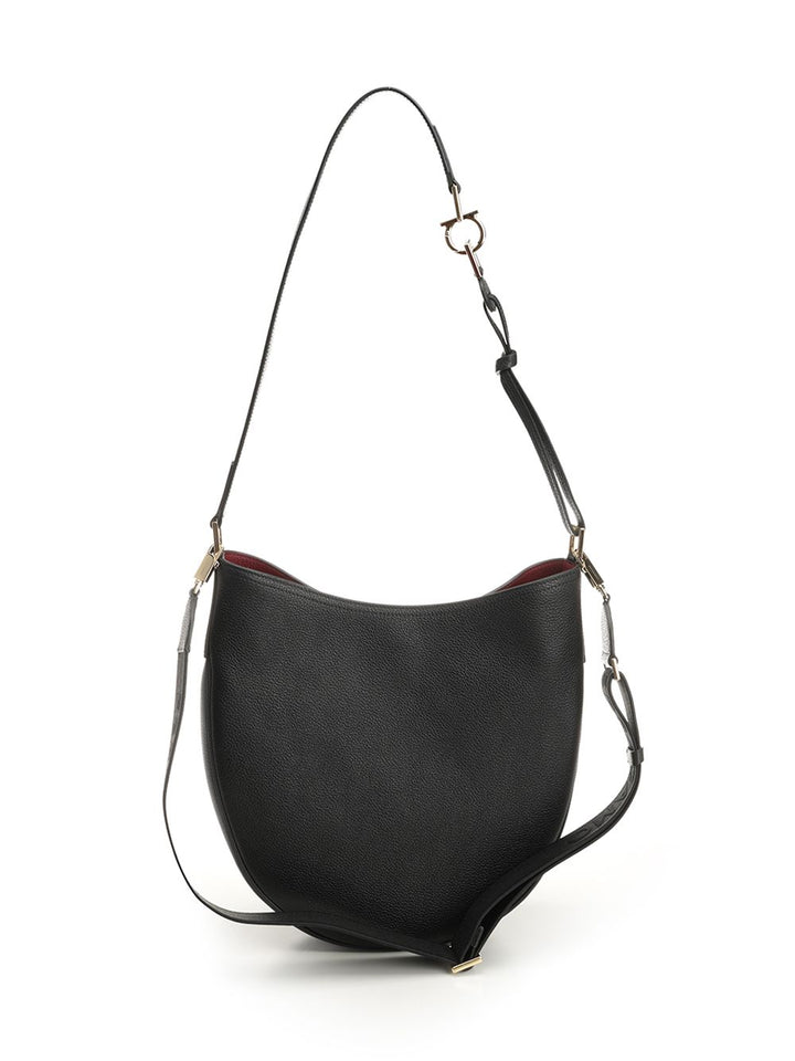 Ferragamo North-South Shoulder Bags - Black | a68891a61df08e39a758ef6282b5f63a576ad432
