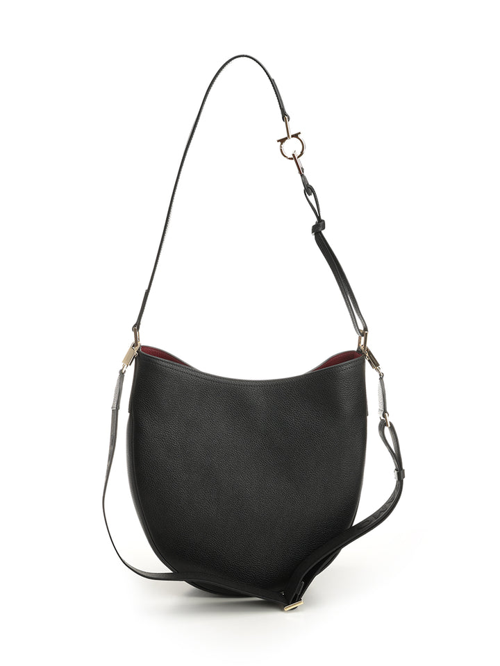 Ferragamo North-South Shoulder Bags - Black | 2e4f9ea1a977f1e63ad2d29f124bf92dff80c2fd