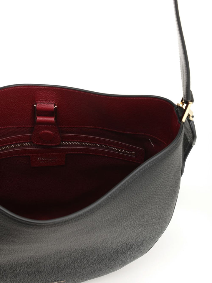 Ferragamo North-South Shoulder Bags - Black | 422bf67e18f2ba7350ddae4ce968f46abe3874e7