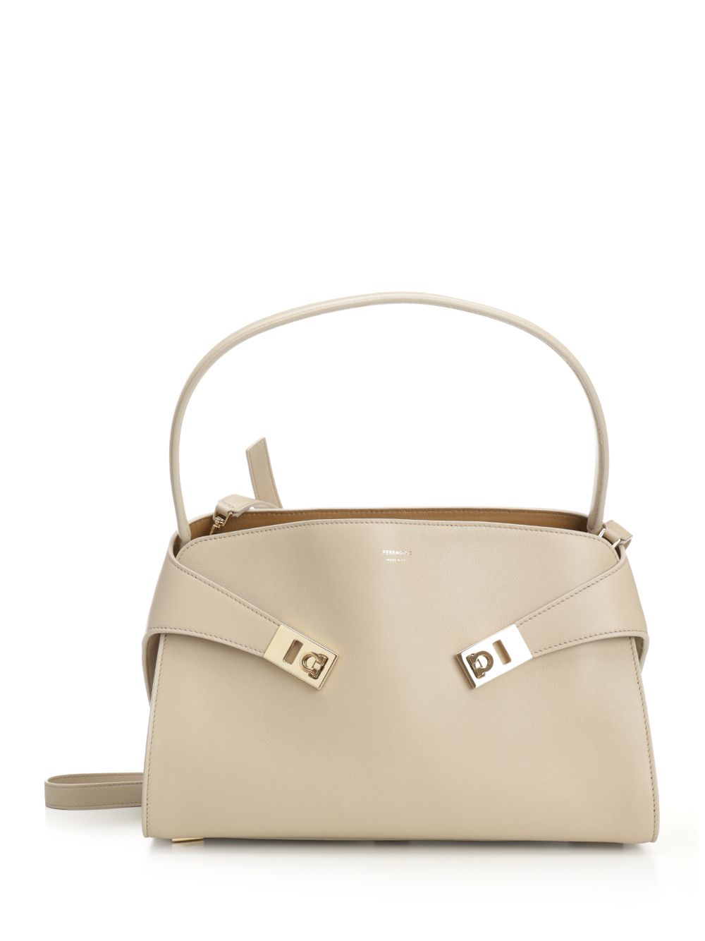 Ferragamo Hug Shoulder Bags - Beige | 18e97674e4ab750d11a38c9d6088e19b00dda41b