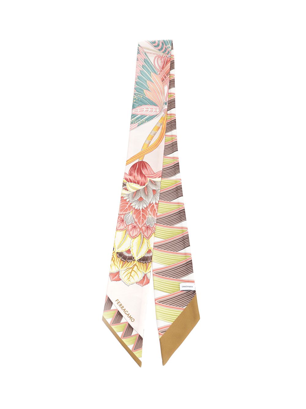 Ferragamo Giada Print Mini Bandeau Scarves And Foulards - Rose | 31a8c781f5af8d8f76b4c91d8ae5d01dd8bca17b
