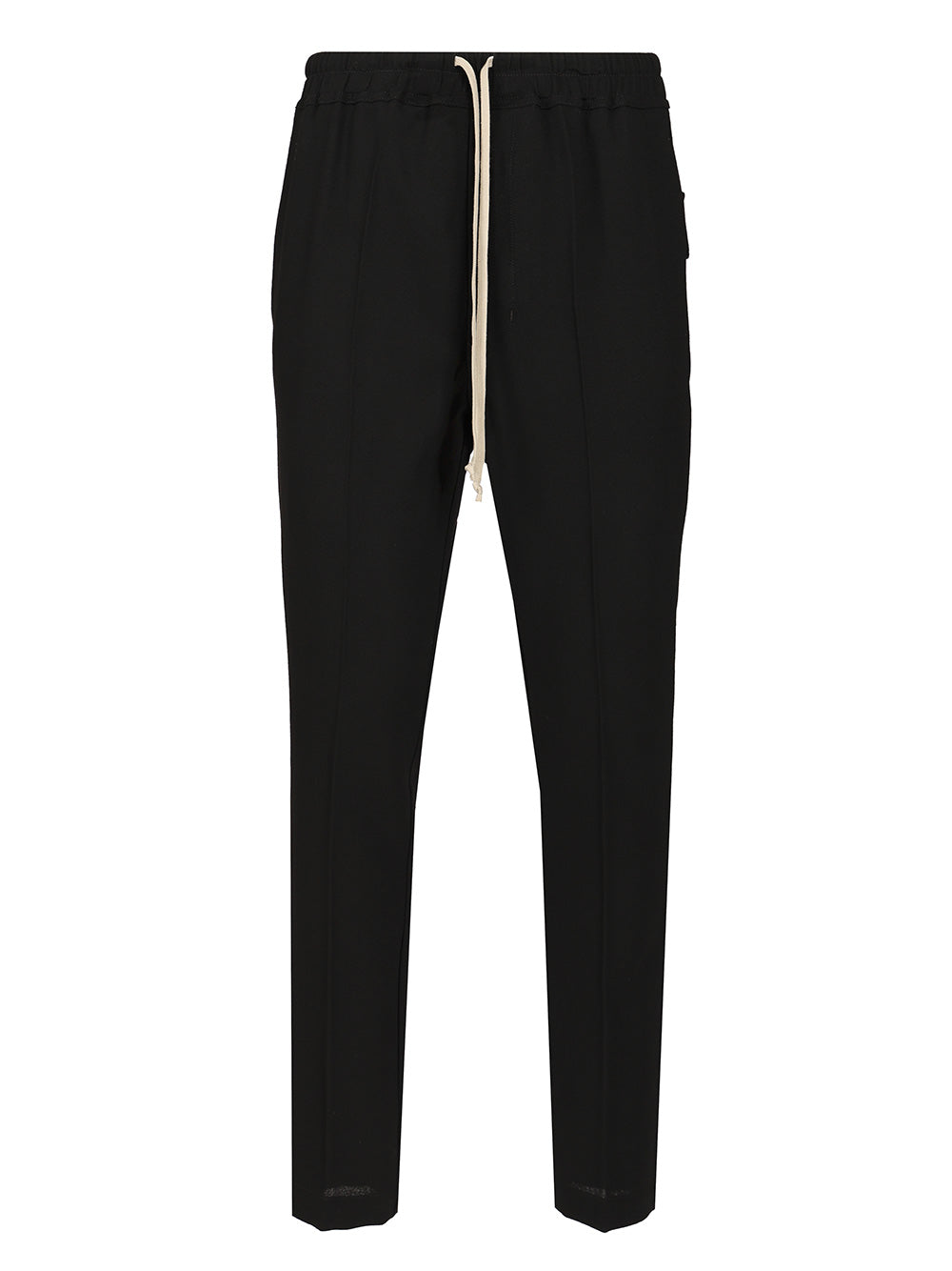 Rick Owens Wool  With Drawstring Trousers - Black | 0c931dc7458b082fcfb7ce4a5a1c81f7d476710a
