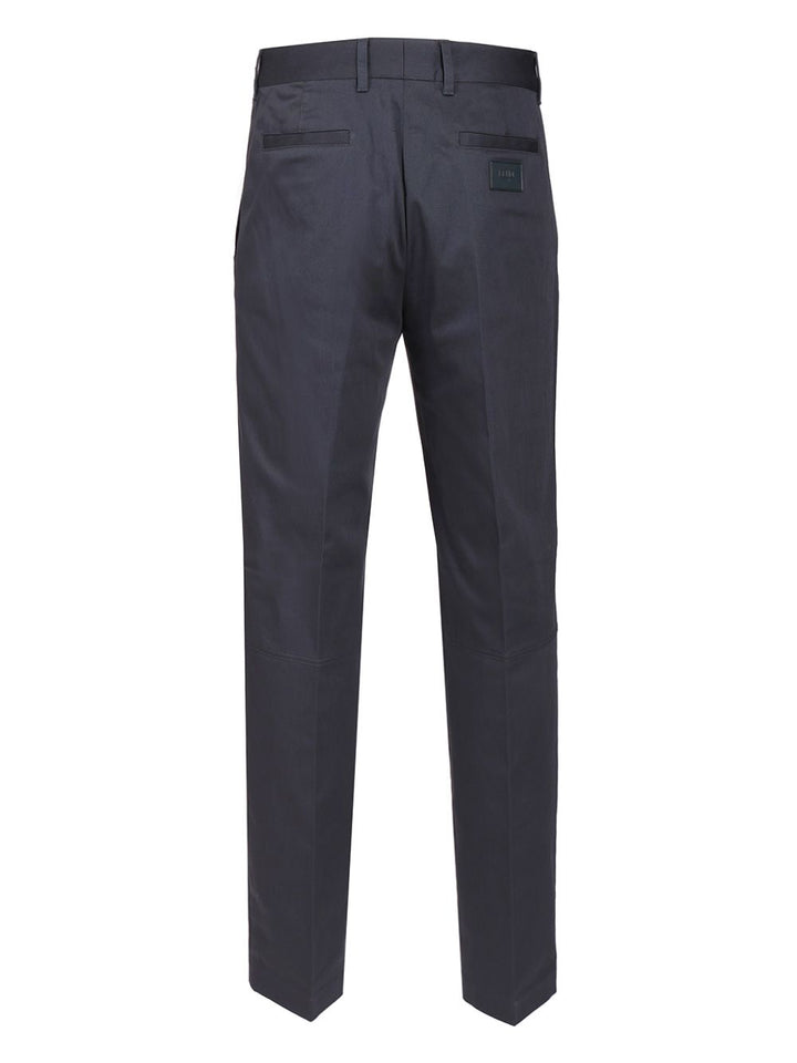 Fendi Gabardine Cigarette Trousers - Blue | ca7cd484b6866649a3a4e0e5a8e83c6b2dbc8fc4