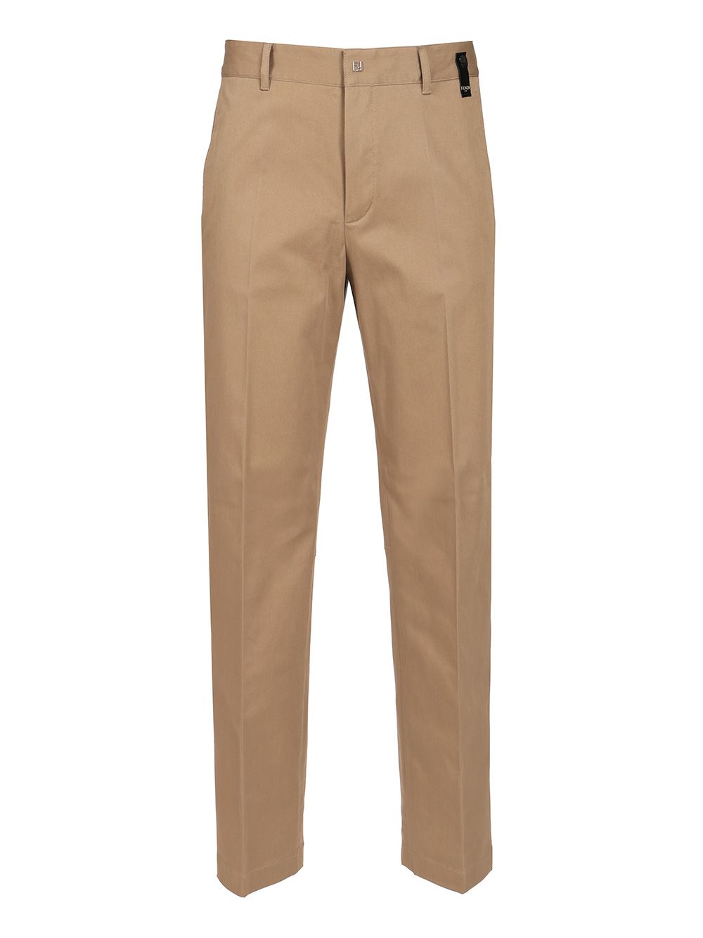 Fendi Gabardine Cigarette Trousers - Beige | 0387fdba0946cbbdc01527fc640746f86fe4dd87