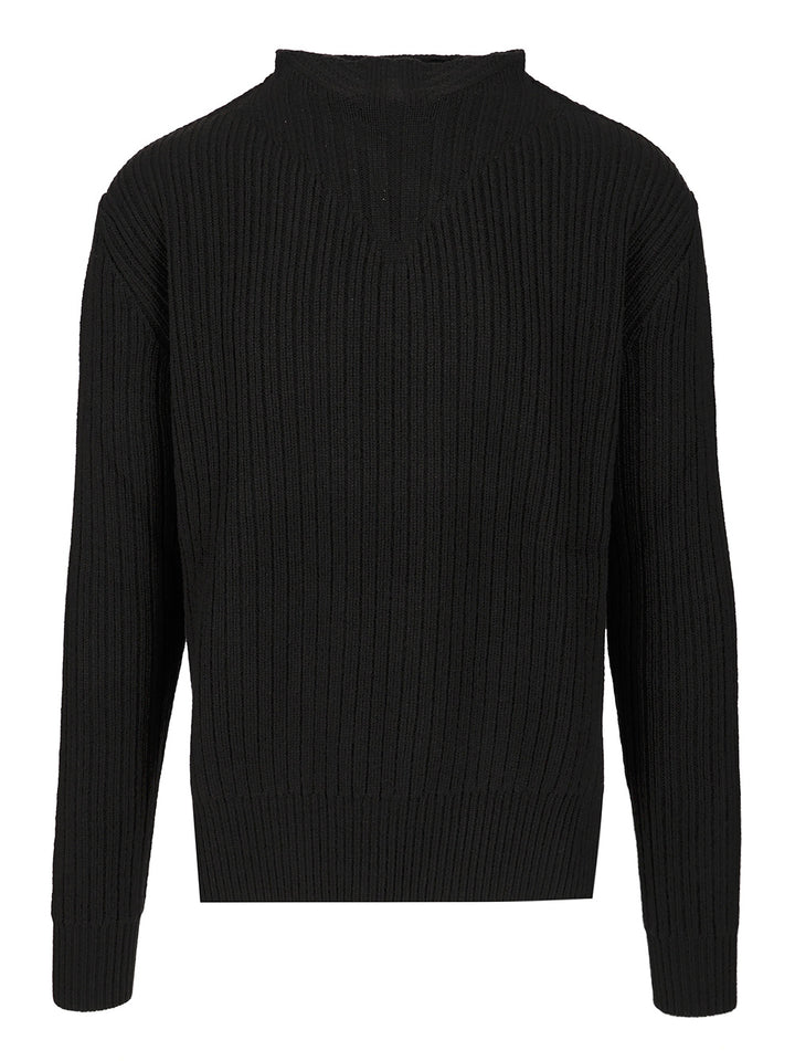 Rick Owens Fisherman's Sweater Knitwear - Black | 43dcf1972b8ddaf63a836266b691e715d79b75be