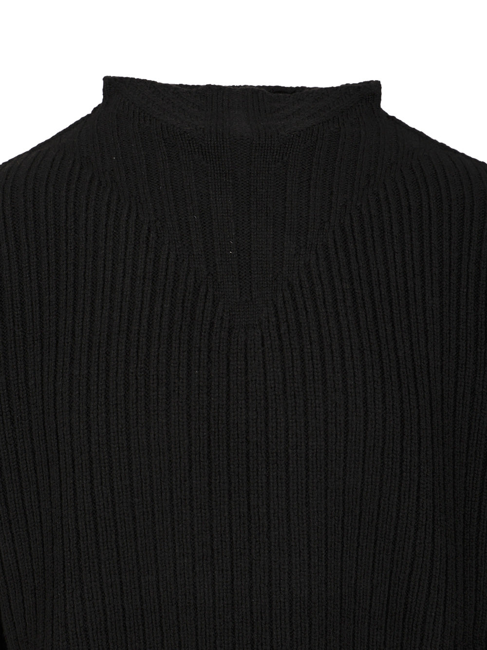 Rick Owens Fisherman's Sweater Knitwear - Black | 7765d0a29b79953c6c9915b68bd14281b880a622