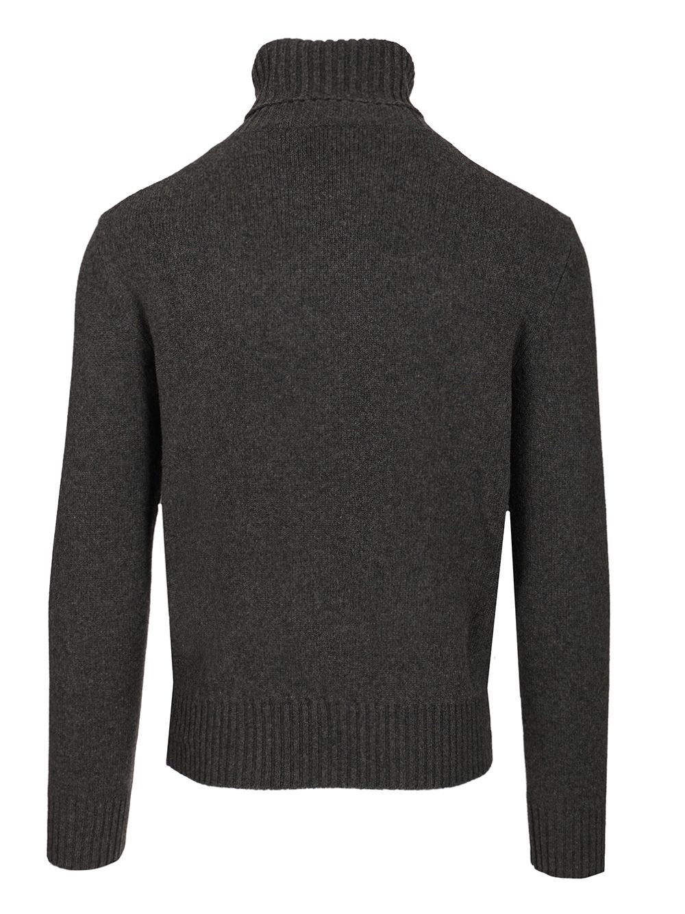 Ami Cashmere Turtleneck Sweater Knitwear - Grey | f025f1ea60877413dfcc3443ec11fb7279e9da1c
