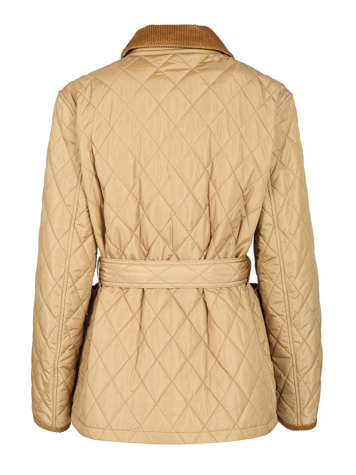 Burberry Nylon Quilted Jacket Jackets - Beige | c0ef3e51d5e62a00352eaf195196f3d4a33f47af