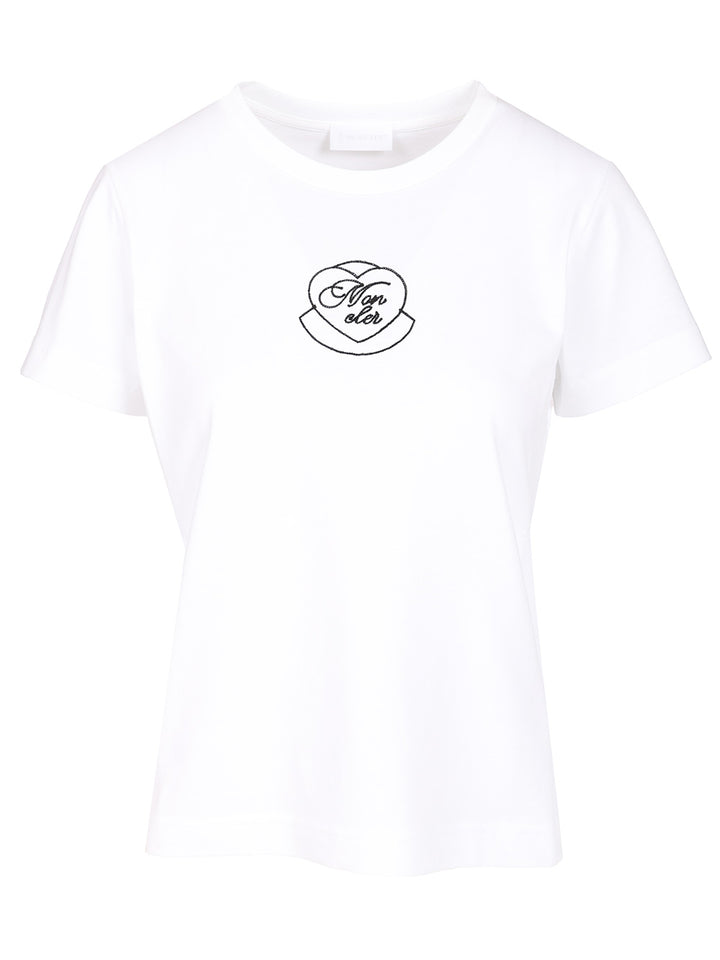 Moncler Cotton T-Shirt - White | 3d078f24daee2362f9c90aa9663df3a8f702da37