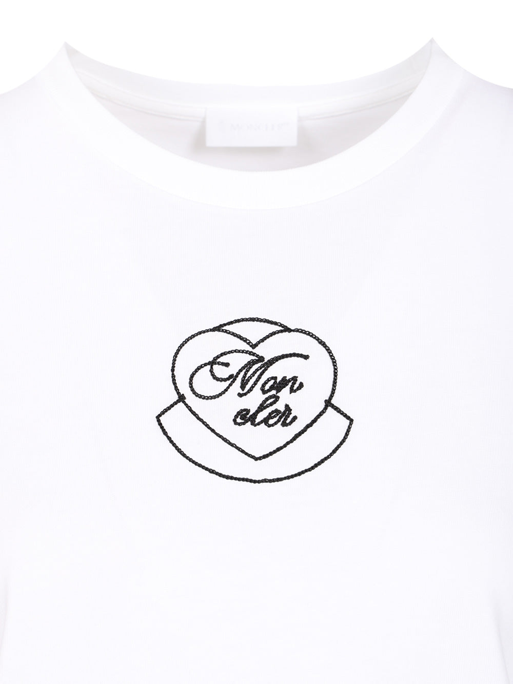 Moncler Cotton T-Shirt - White | bfb1ac48e323539215f0ad3d686059534ce3338b