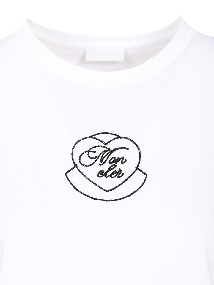 Moncler Cotton T-Shirt - White | bfb1ac48e323539215f0ad3d686059534ce3338b