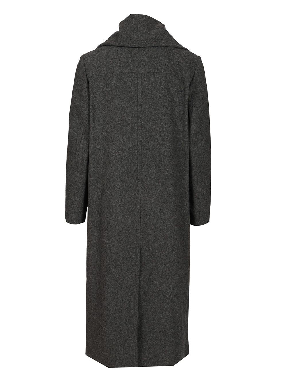 Mm6 Maison Margiela Coat With Scarf Coats - Grey | 9814dc2d966eca8202cfa4c35cbcbcb9574c09ea