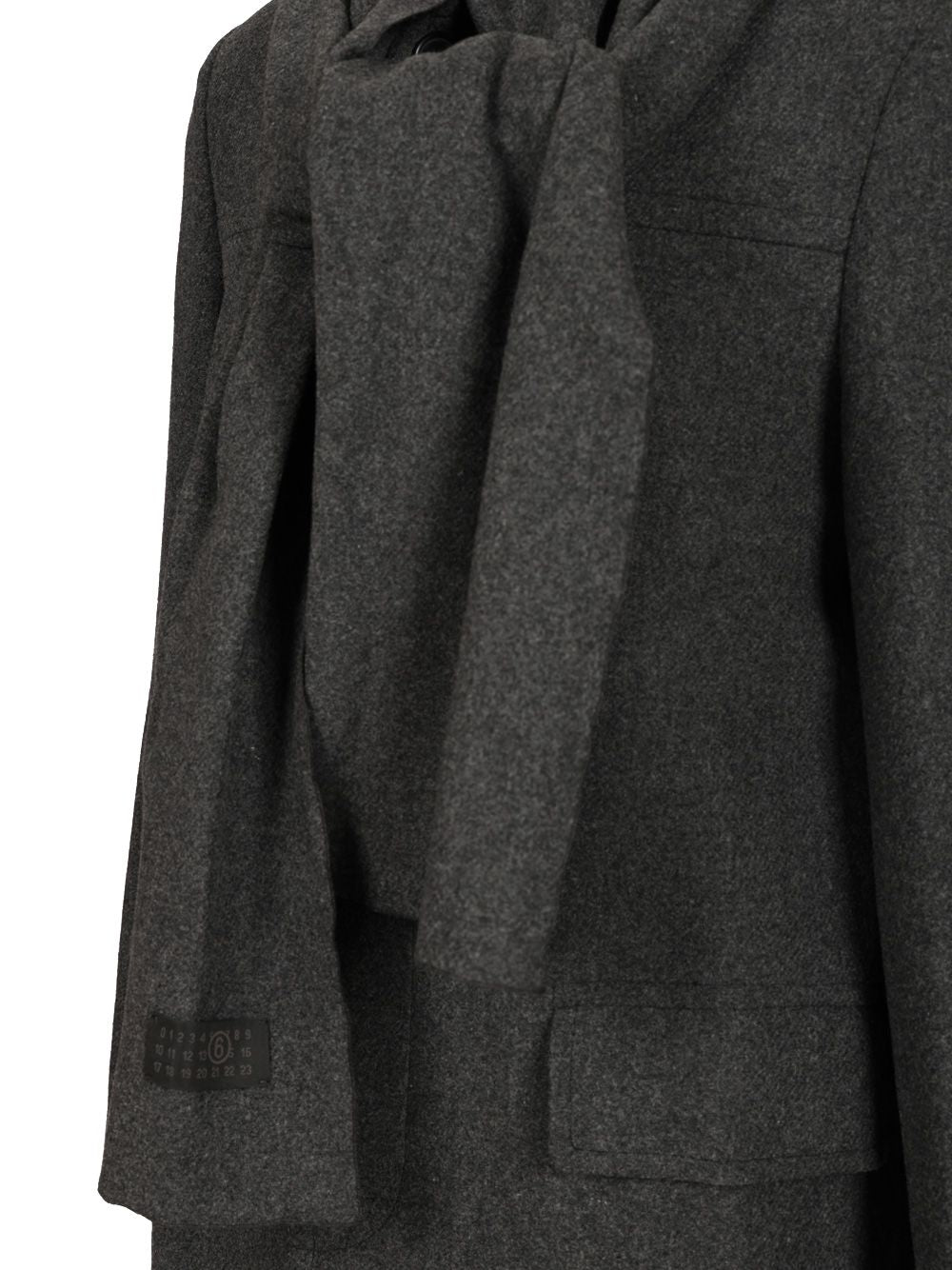 Mm6 Maison Margiela Coat With Scarf Coats - Grey | c7998b3cc3107b94c200e9c1915dee1a4d5a5675