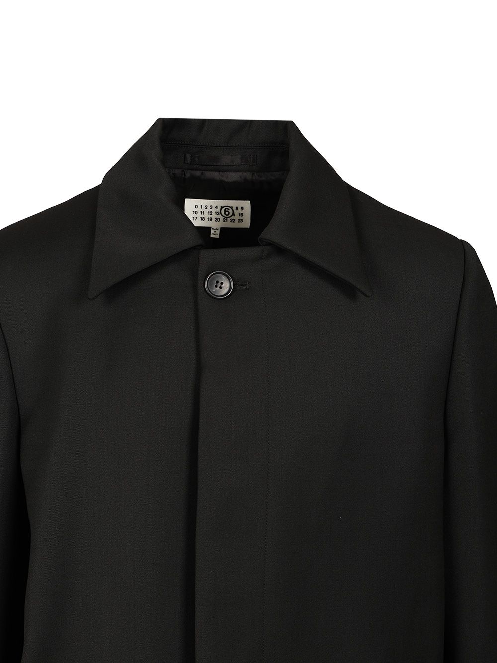 Mm6 Maison Margiela Wool Coat Coats - Black | f2bb37c155f6805c1f6eba4619d54f846e8f233a