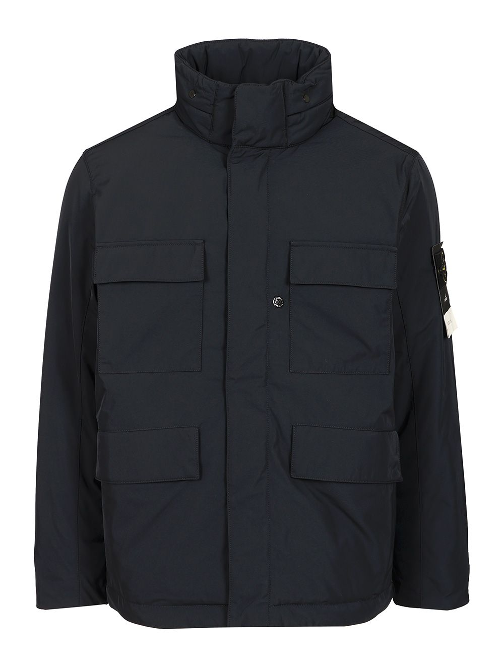 Stone Island Padded Field Jacket In Micro Twil Jackets - Blue | 750ec2e7f554abf3e8a38b4364e66163ed005b88