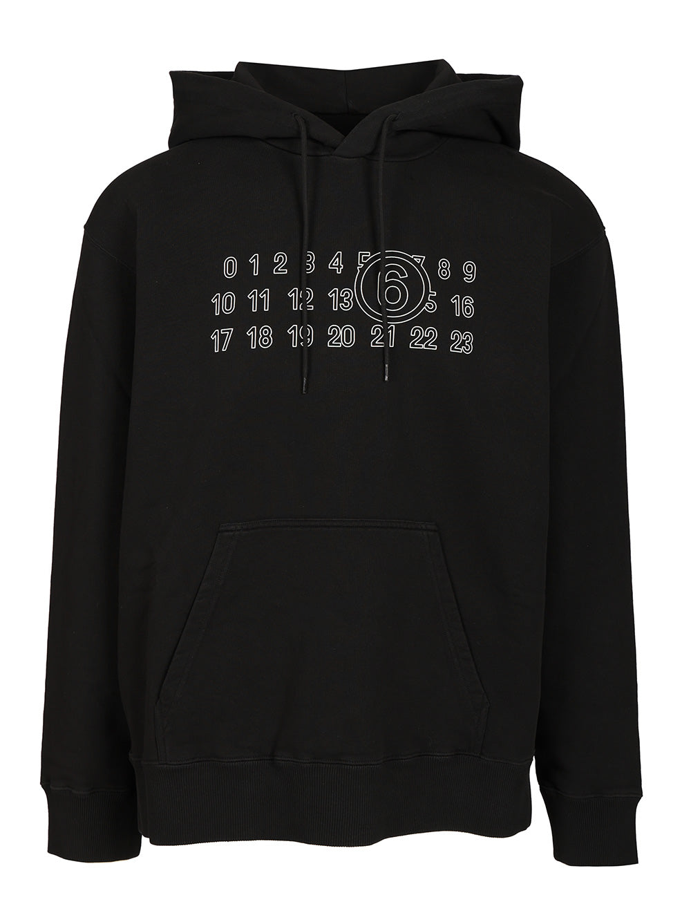 Mm6 Maison Margiela Cotton Hoodie Sweatshirts - Black | f2d2cb4ba7218a37d84185feb66a5a7b1b6be98e