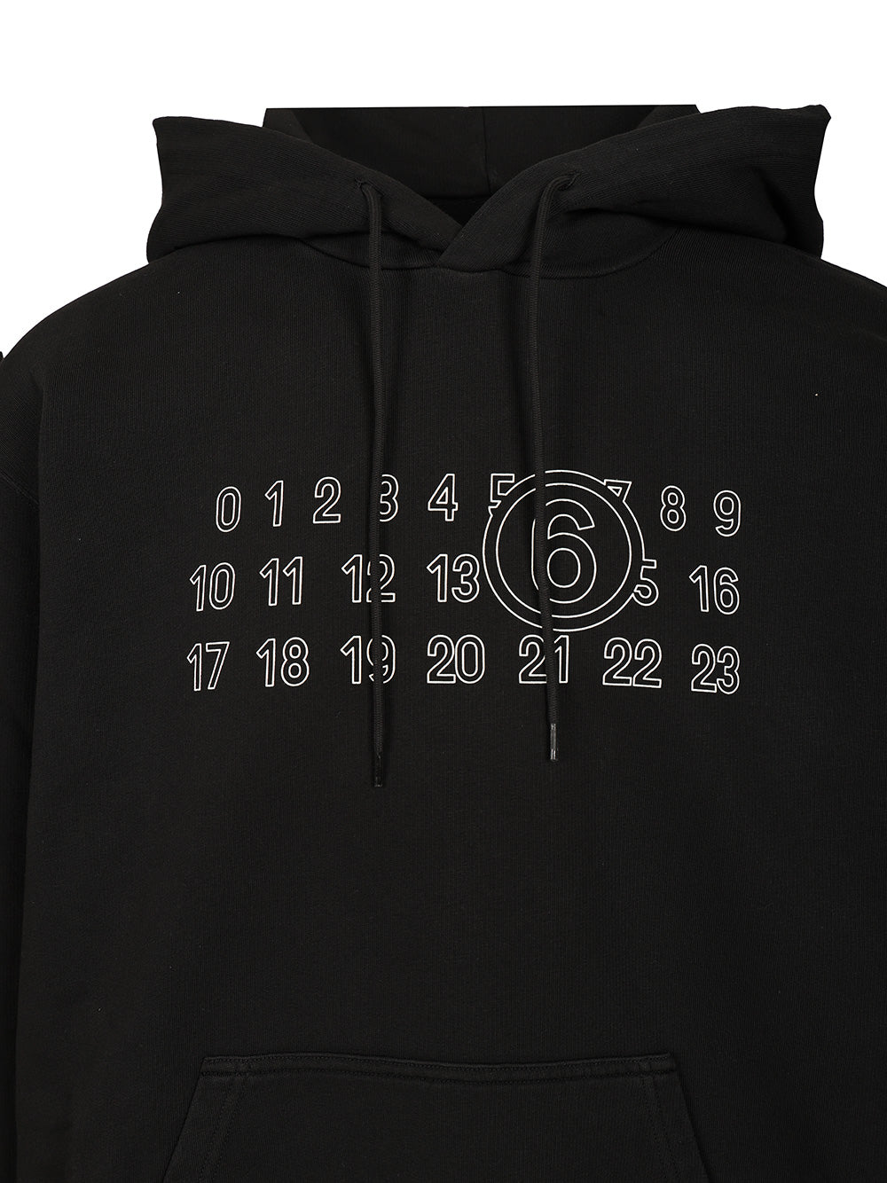 Mm6 Maison Margiela Cotton Hoodie Sweatshirts - Black | 1ccf3a5ae5a7819cf60c2b2e56ebcccb8f4d2e91
