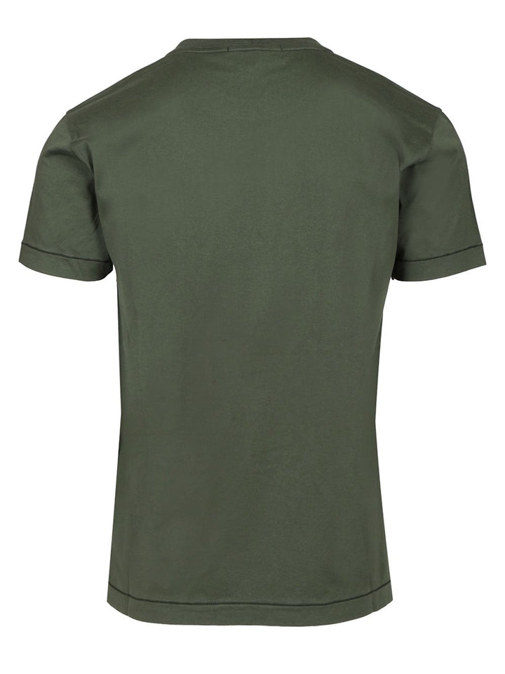 Stone Island Short-Sleeved Cotton Jersey T-Shirt - Green | 738eab4b580f9132751e0c9bbafcda0dbd361652