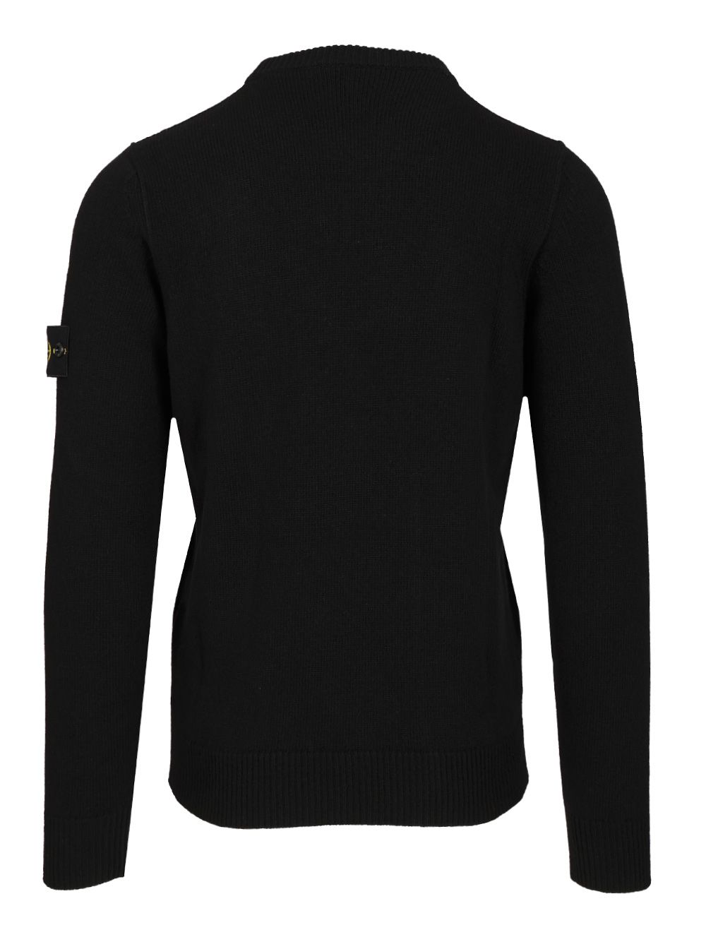 Stone Island Lambswool Crewneck Sweater Knitwear - Black | 9f14f77f76989660613d128e0381cbe2f6acd969