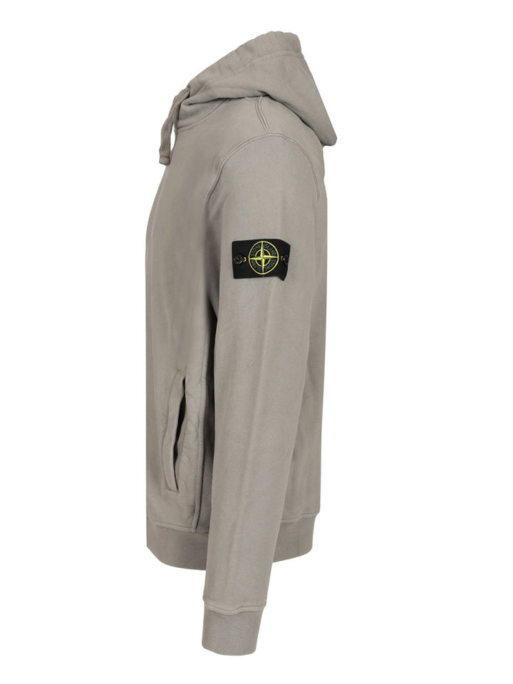 Stone Island Organic Cotton Hoodie Sweatshirts - Grey | af51af8b2207cbf8aa8fe1068735414244972e73