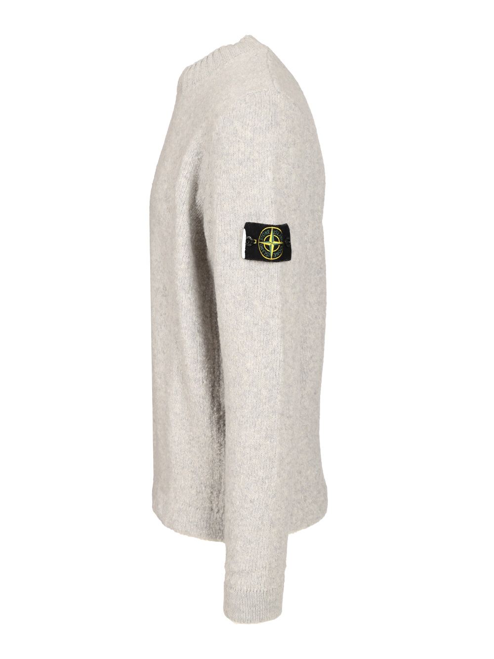 Stone Island Organic Cotton Crew Neck Sweater With English Ribs Knitwear - Grey | a5bf6a7ab4ecb54a715bce5a03087d173e28601a