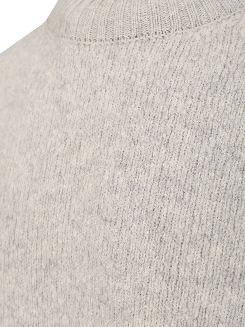 Stone Island Organic Cotton Crew Neck Sweater With English Ribs Knitwear - Grey | 1ee79dc03e14f68a1bc01b05176984a1ad8d3897