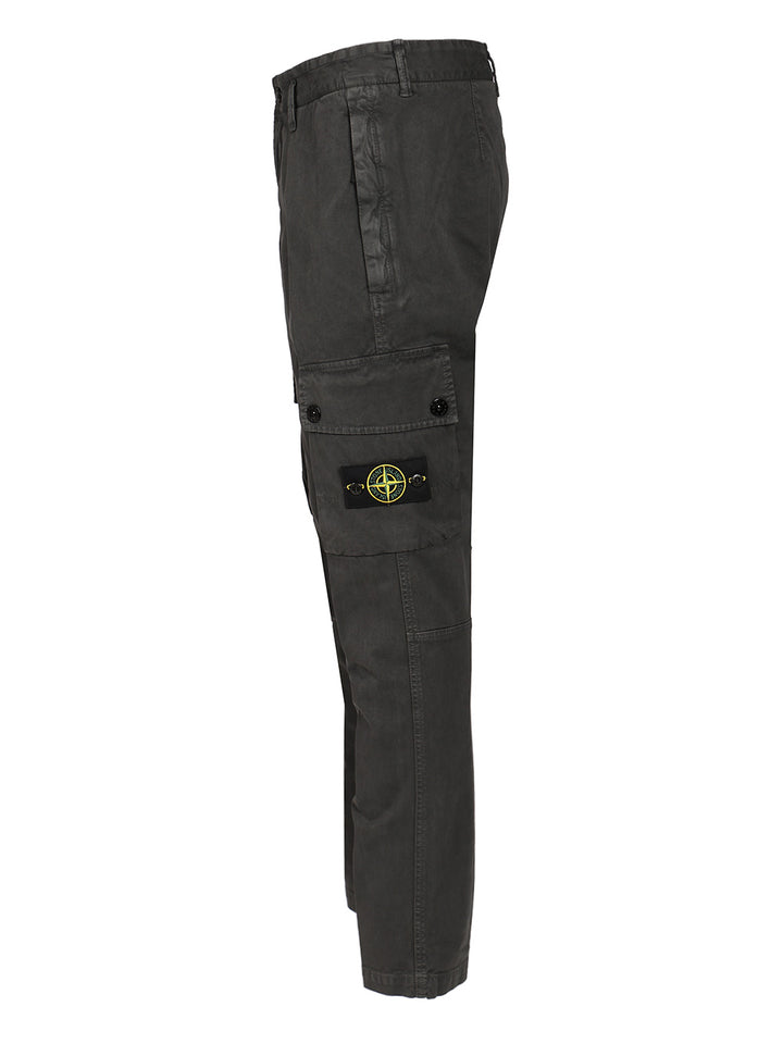 Stone Island Cotton Cargo Pants Trousers - Grey | 184374d921ab6f3aef779c67cc2941f32783aed5