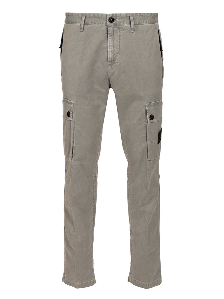 Stone Island Cotton Cargo Pants Trousers - Grey | 7b382d4ecf5effe2c25eceaa019418211dd94565