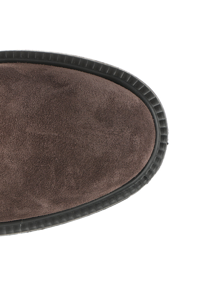 Tod'S Suede Ankle Boot Boots - Brown | 85529c074274b788592032fc00c706908b65b7ac