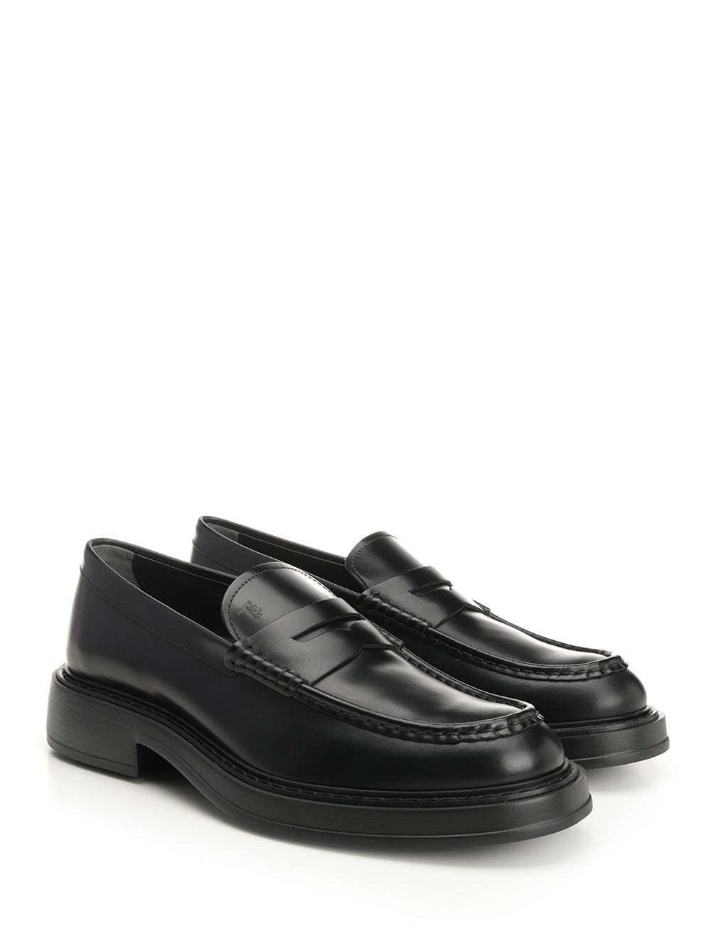 Tod'S Leather Loafer Loafers - Black | 49722e18b430aa086fcfb90d1c943e0936cbd429