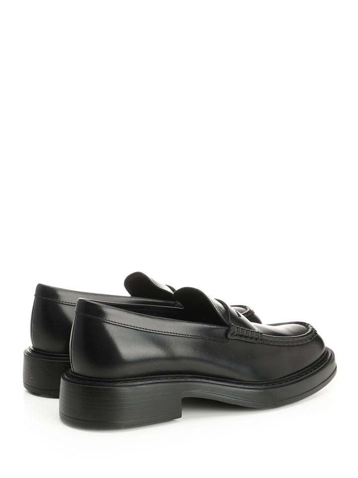 Tod'S Leather Loafer Loafers - Black | abf16414c8ed4358e94db40fe208f181fea36a7a