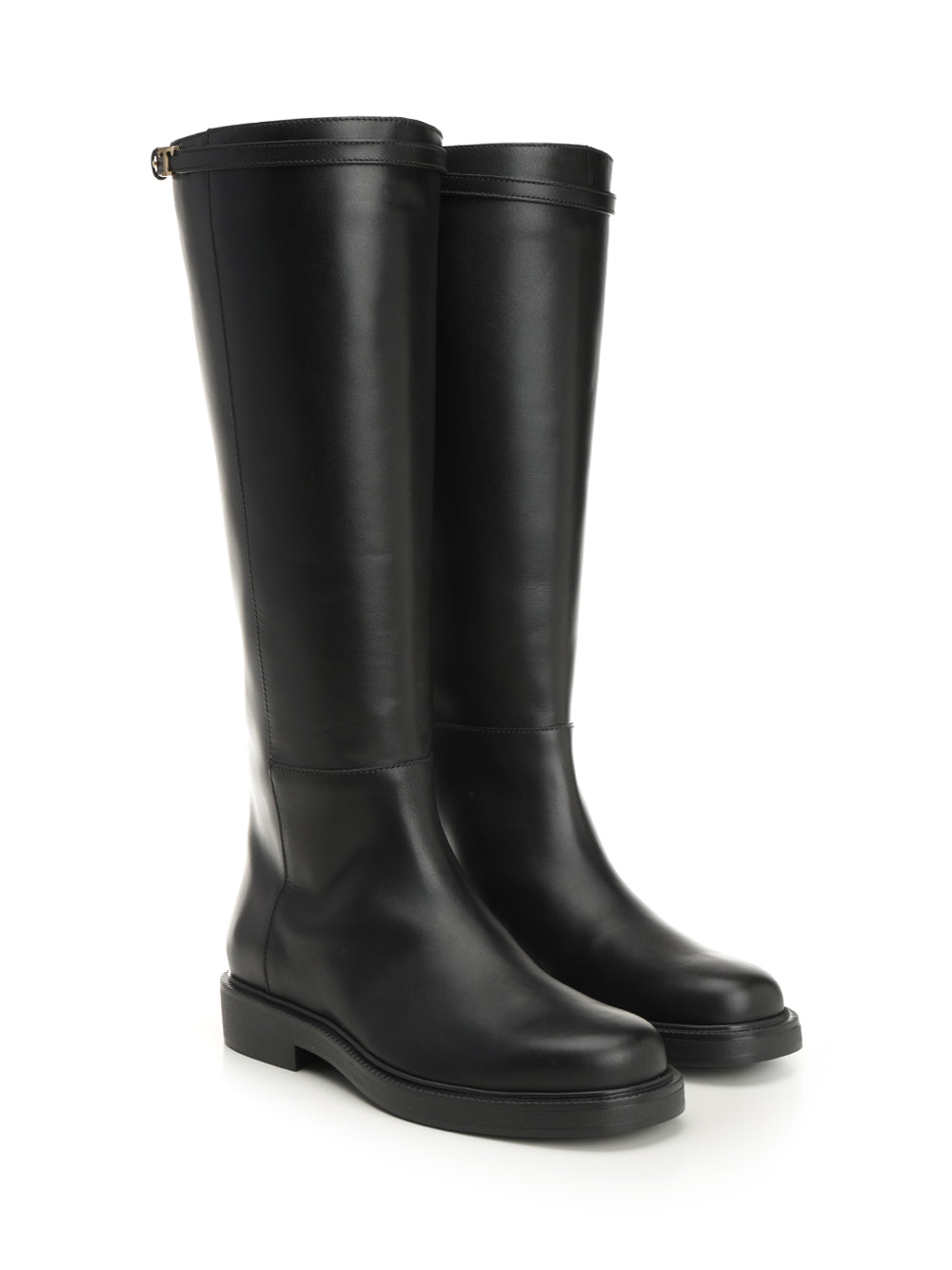 Tod'S Leather Boot Boots - Black | b58ec9bb2796e4906120237c1e845b3cff636acf