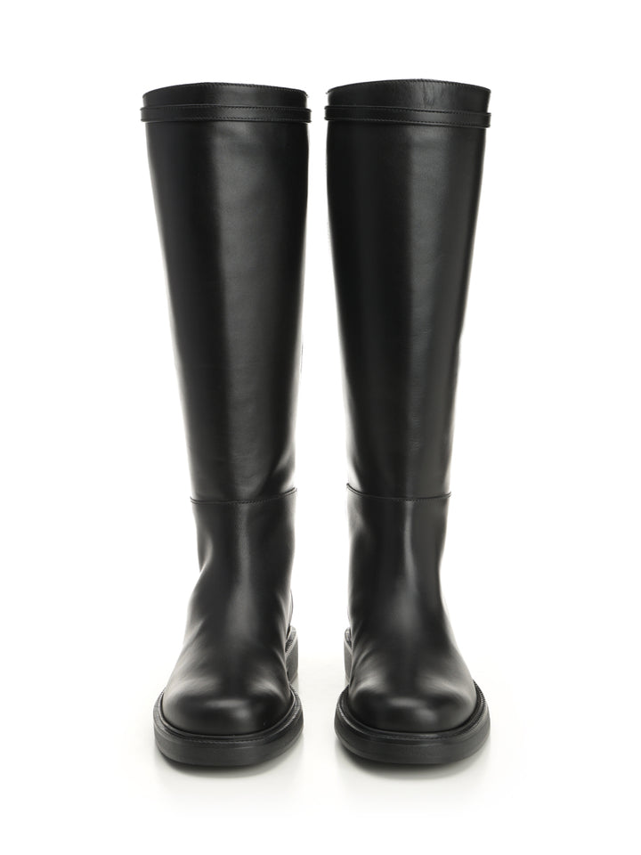 Tod'S Leather Boot Boots - Black | 0ee8e87b738b9a45cefe0bc5146e1b93ff6da3da