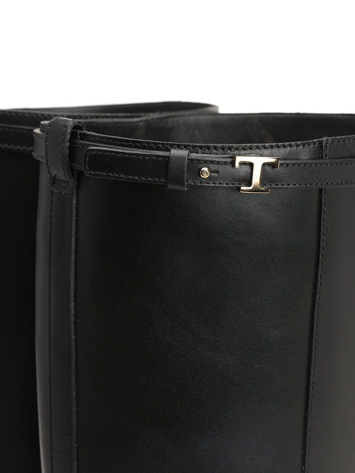 Tod'S Leather Boot Boots - Black | c4ffc5f41a0d1161d60ccaaebbc9f81255e0cba1