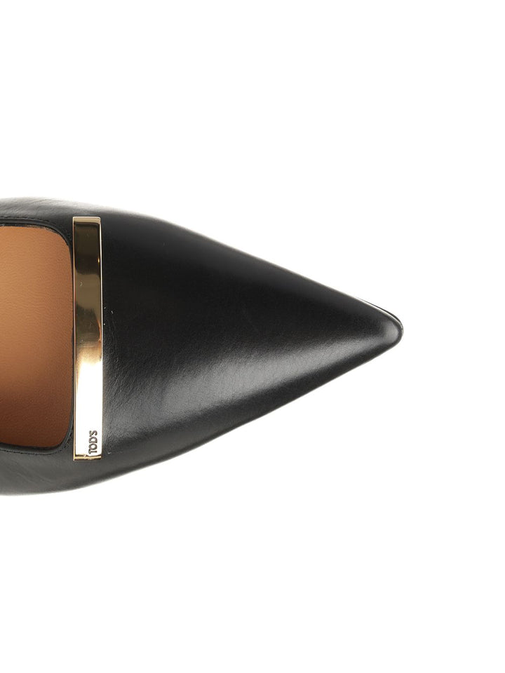 Tod'S Leather Slingback Ballerina Scarpe basse - Black | 4465235f6731662d9ec8021cf3953a11e9182857