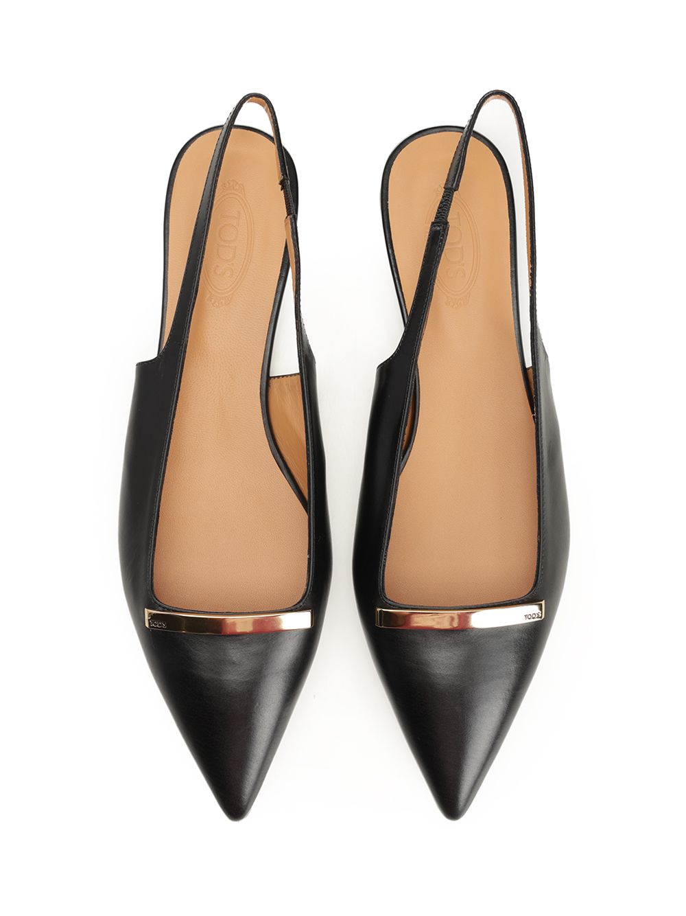 Tod'S Leather Slingback Ballerina Scarpe basse - Black | a922ff47a01a8789051f3cb17670393e1a99ab28