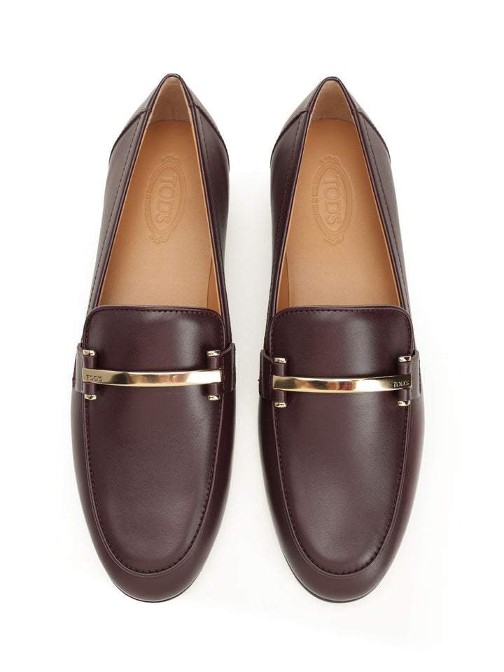 Tod'S Calfskin Loafer Scarpe basse - Brown | f2938e6f06f0ec1c528fd2cd0f9ec612abb14596