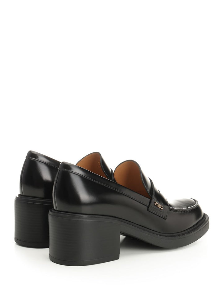 Tod'S Leather Moccasin Loafers - Black | 480b92335d2fe03d1c2f7d894ba68d012c4e927f